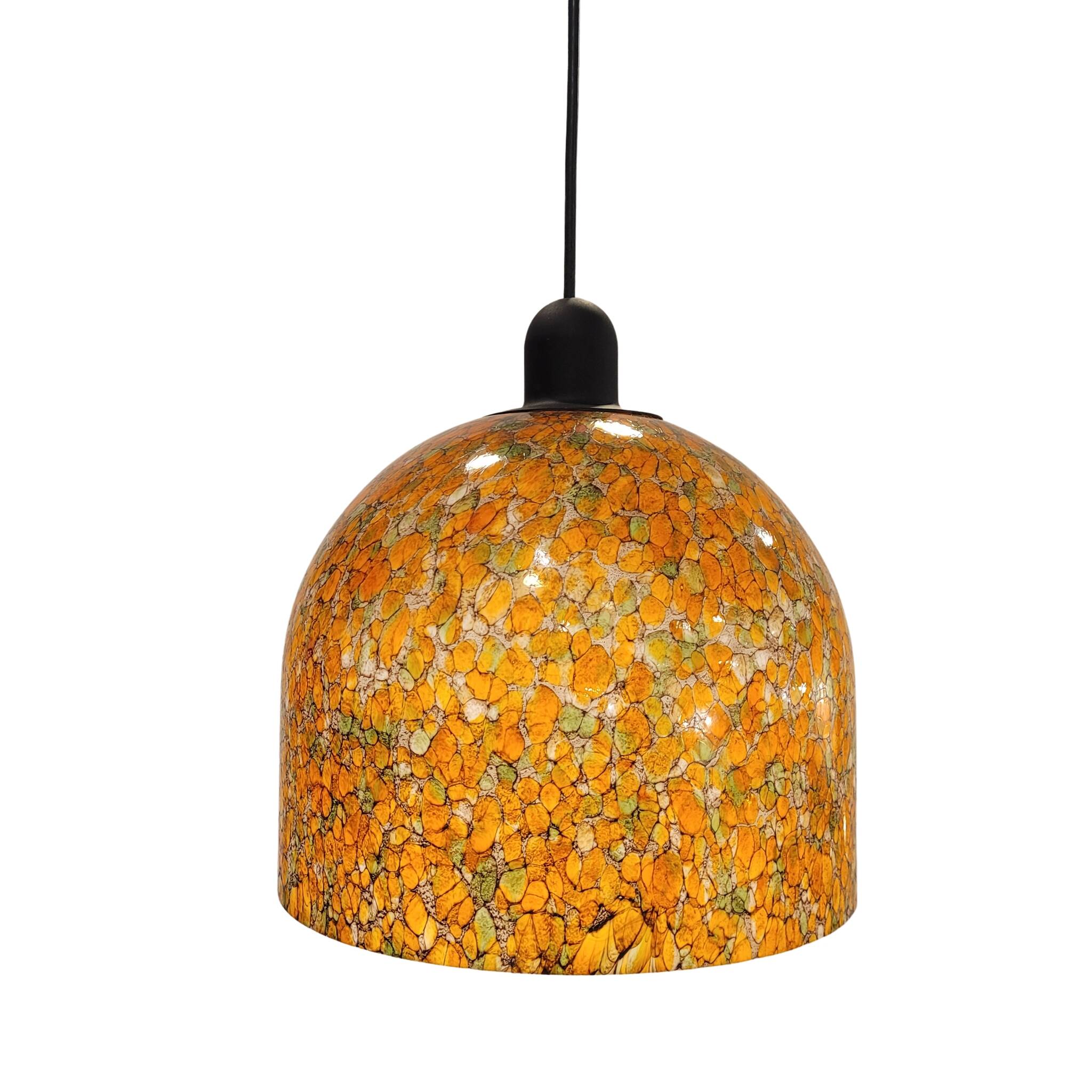 Lampara by Vidrio Millefiori, Peill & Putzler, Mid-century, Naranja, 70's –