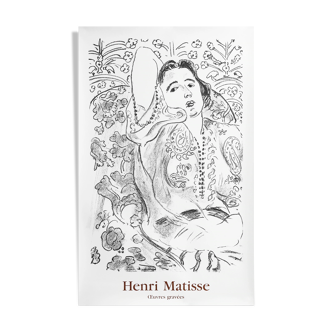 Affiche originale Henri Matisse Œuvres gravées 1984