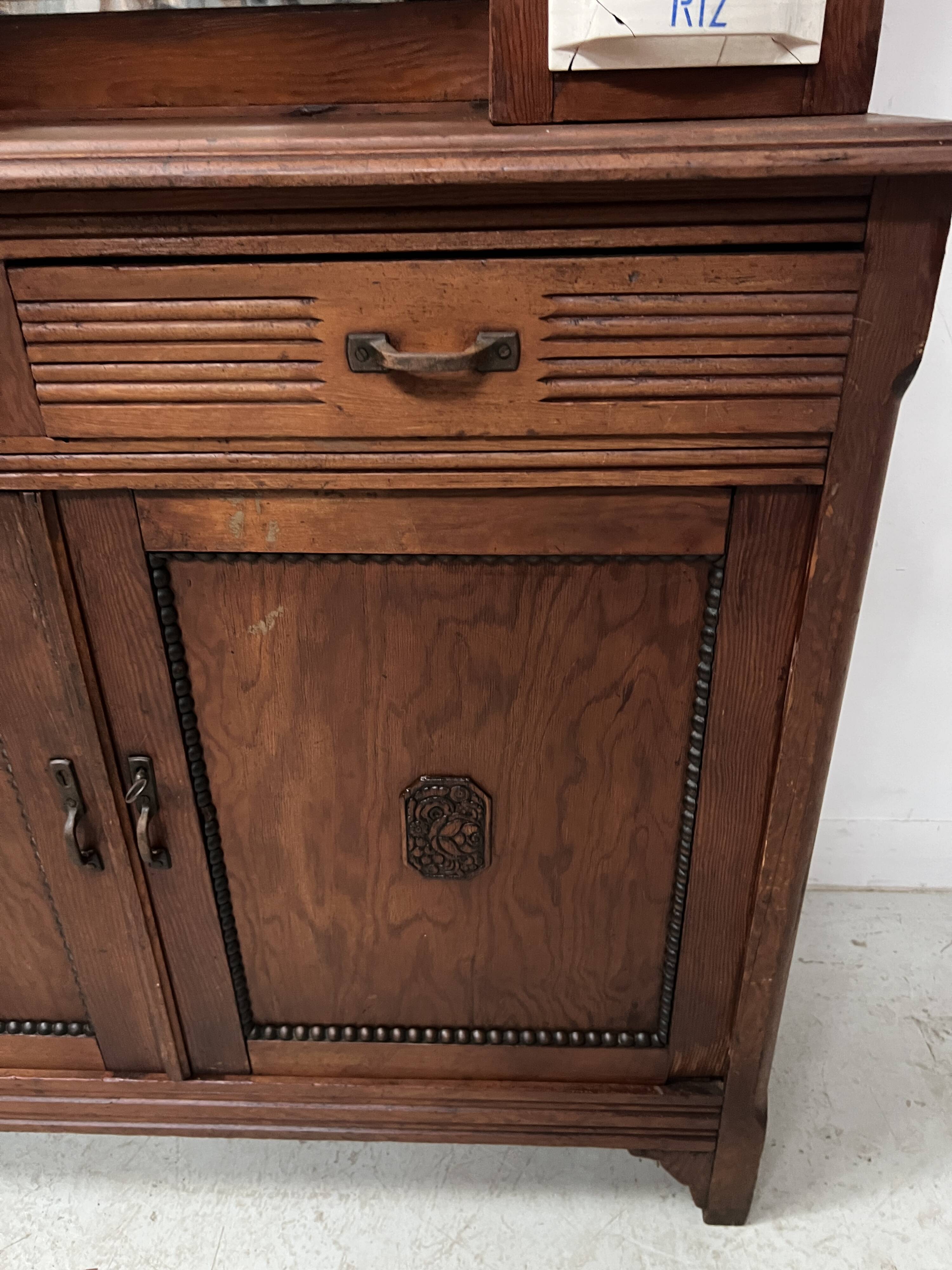 20th century natural wood kitchen spice rack