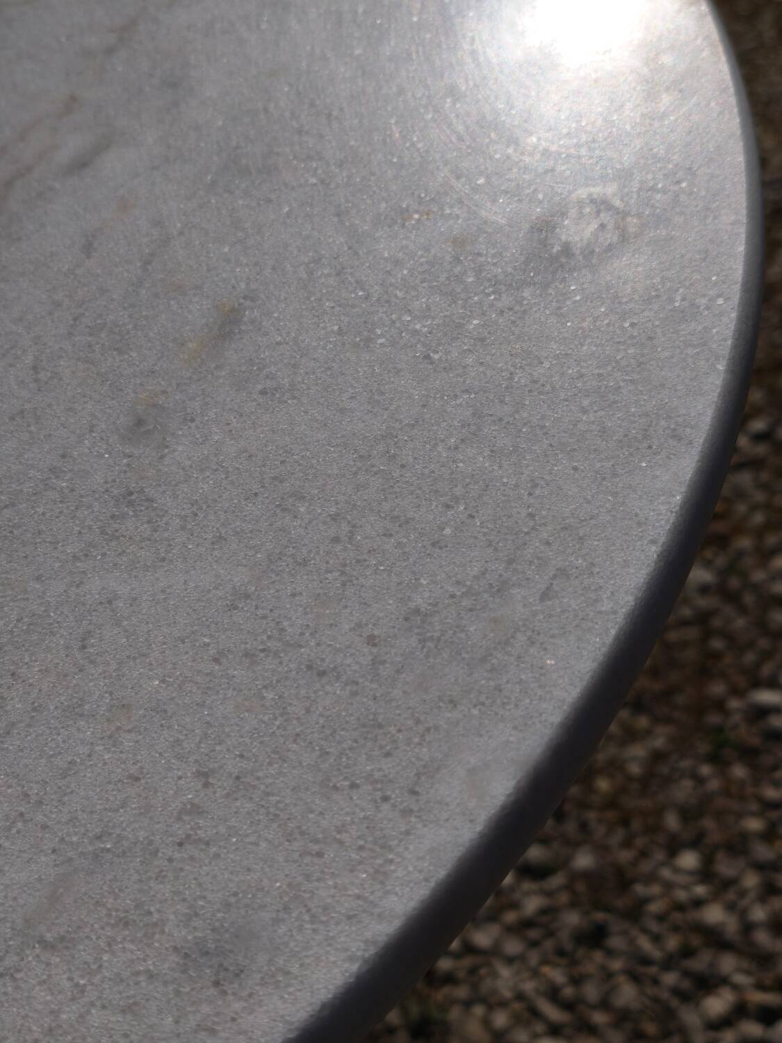 Table bistro marbre et fer forgé