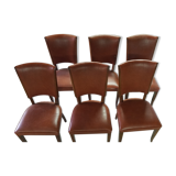 6 chaises art déco