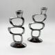 Pair of candlesticks "Circle" – Matthew Hilton, 1980s