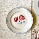 6 floral ceramic plates