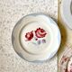 6 floral ceramic plates