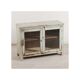 Meuble vitrine patine verte