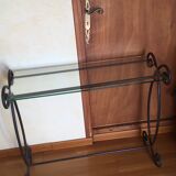 Vintage wrought iron console