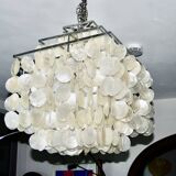 Vintage square chandelier by verner panton 1970