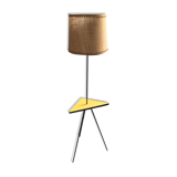Lampadaire vintage années 70 formica jaune