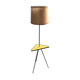 Vintage 70s formica yellow floor lamp