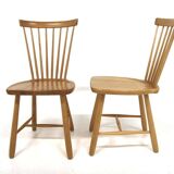 Set of 2 Scandinavian chairs "Lilla Åland", Carl Malmsten, Sweden, 1960