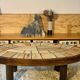 Oval coffee table Raymonde Leduc, 60s