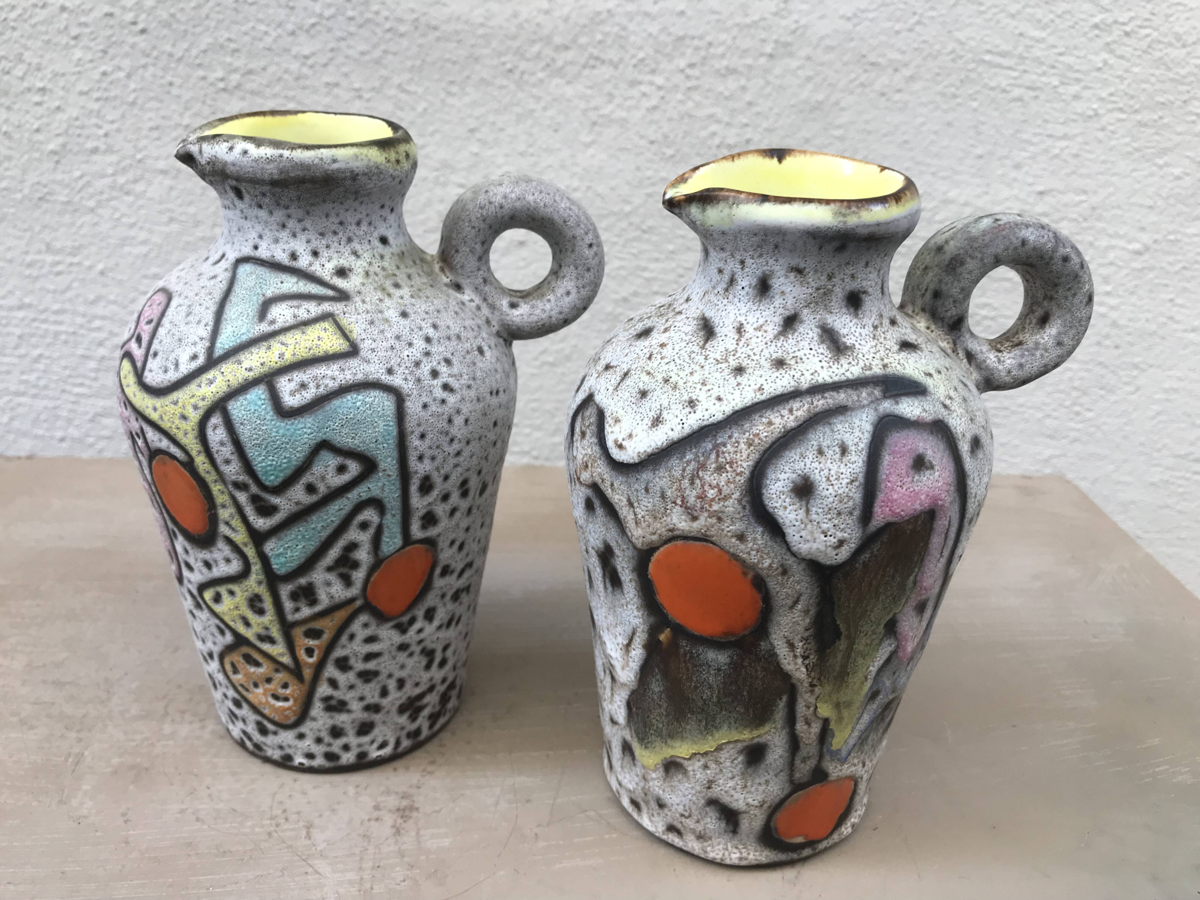 Paire de vases, pichets Marius Bessone