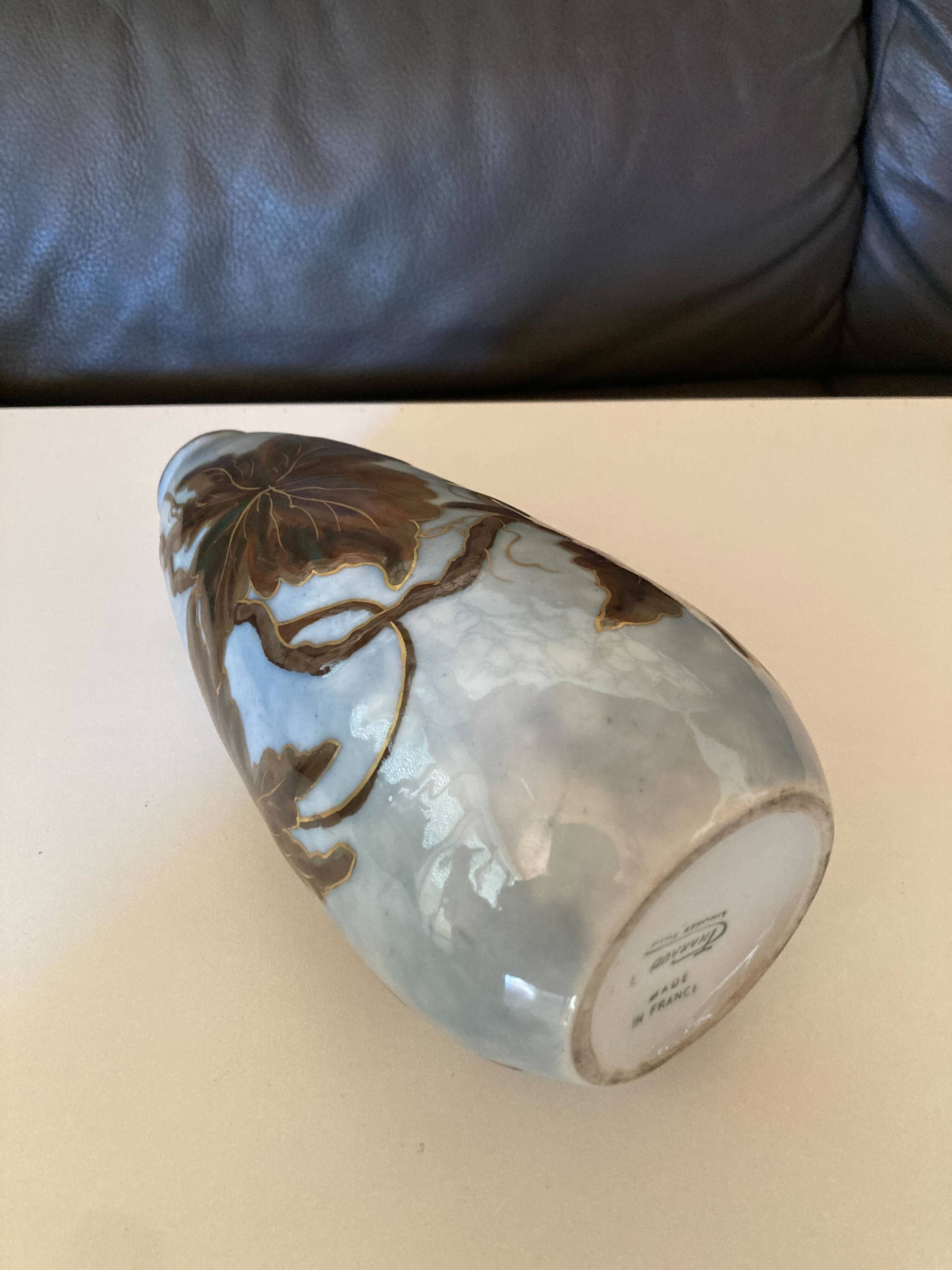 Porcelain vase (Limoges) signed Camille Tharaud