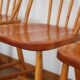 4 Scandinavian beech chairs