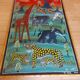 Grande huile sur toile art africain TingaTinga , Zanzibar , Tanzanie , Cheti
