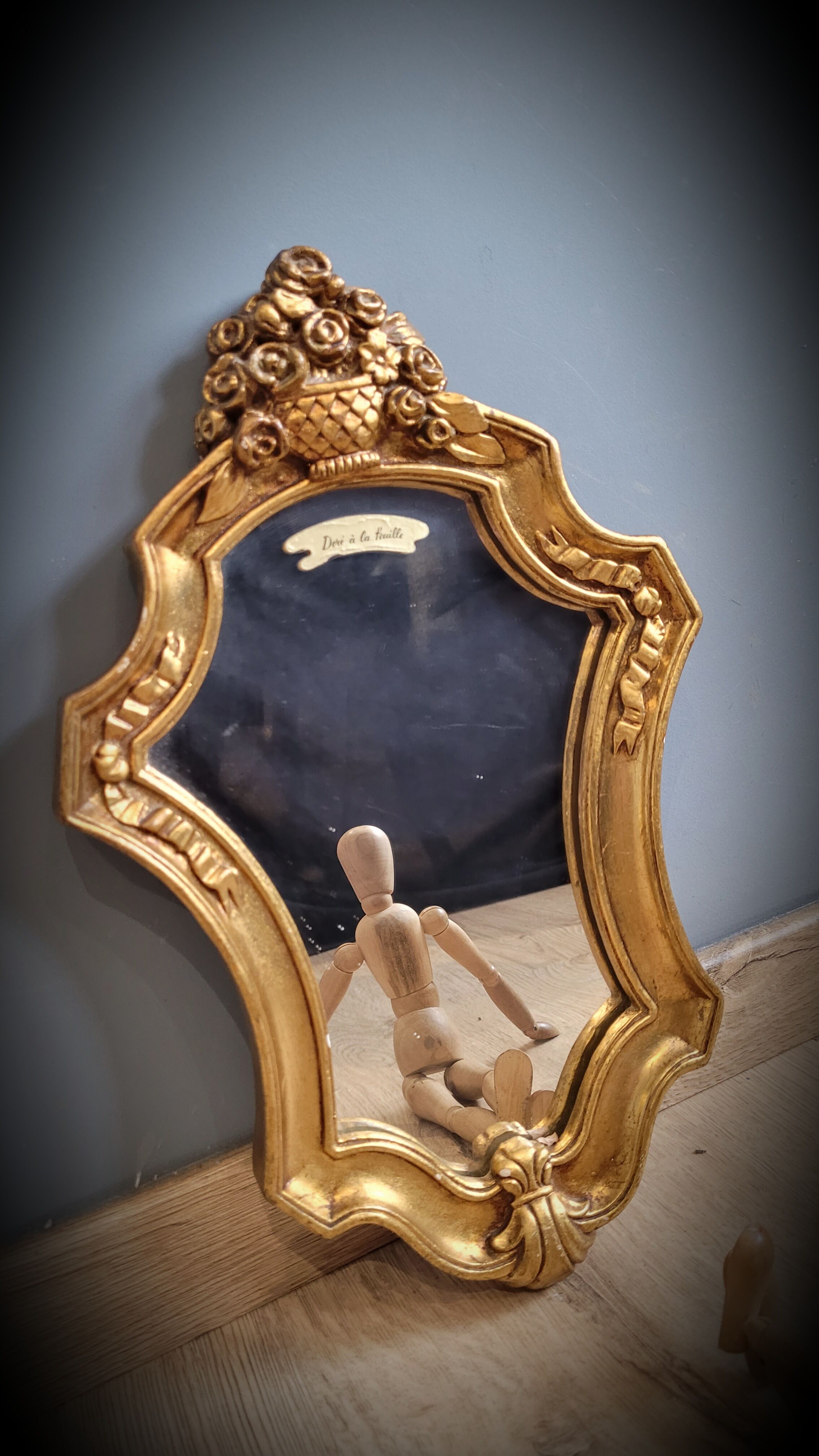 Golden mirror sheet 36x23cm