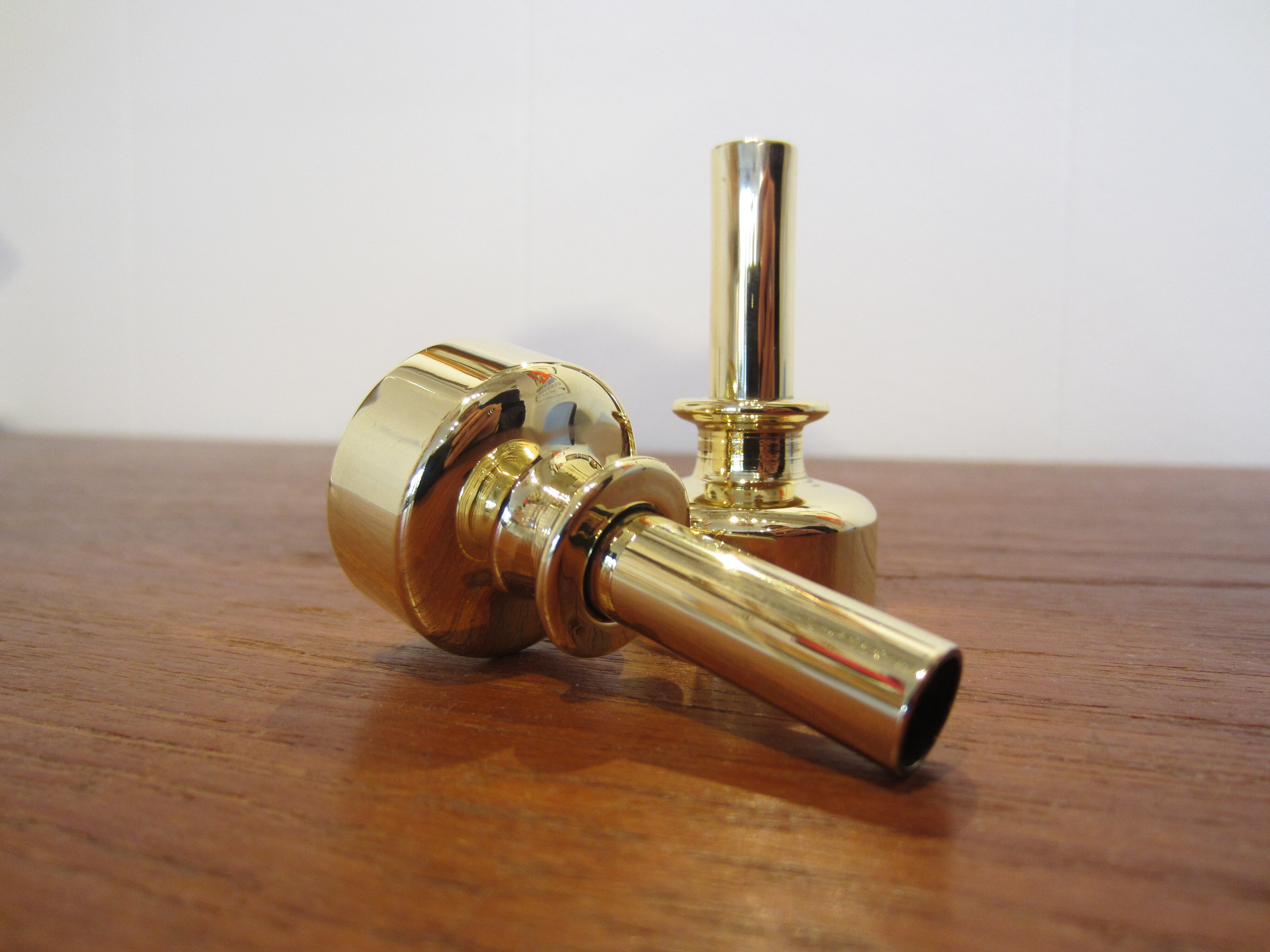 Pair of Scandinavian brass candlesticks L92 by Hans-Agne Jakobsson