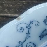 Très ancienne assiette/plat de service en porcelaine anglaise B.W.M de la maison Brown Westhead Moor