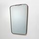 Wall mirror with brass frame, 1950s