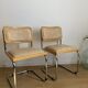 Pair of in beige skaï chairs