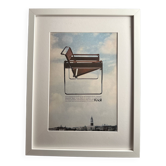 Old framed poster knoll wassily marcel breuer bauhaus