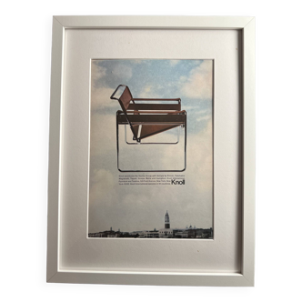Old framed poster knoll wassily marcel breuer bauhaus
