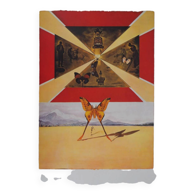 Salvador Dali : Roussillon, SNCF (Suite Papillon petit modèle), lithographie originale signée