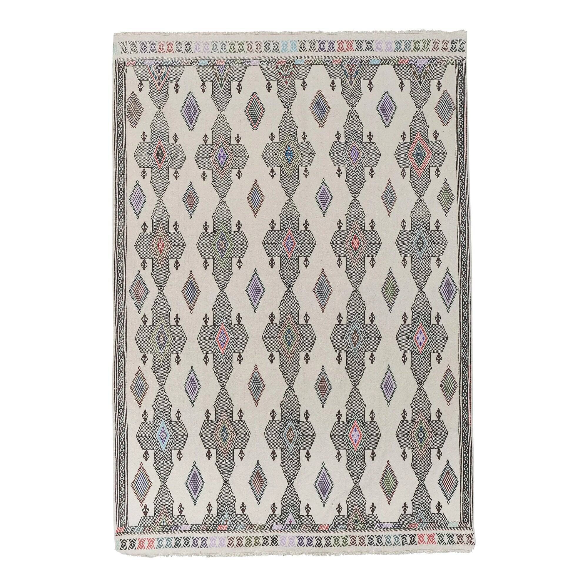 Vintage Turkish handmade rug 180x253 cm