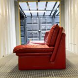 Nicoletti Salotti - 2-seater red leather sofa