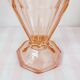 Grand vase en verre rose