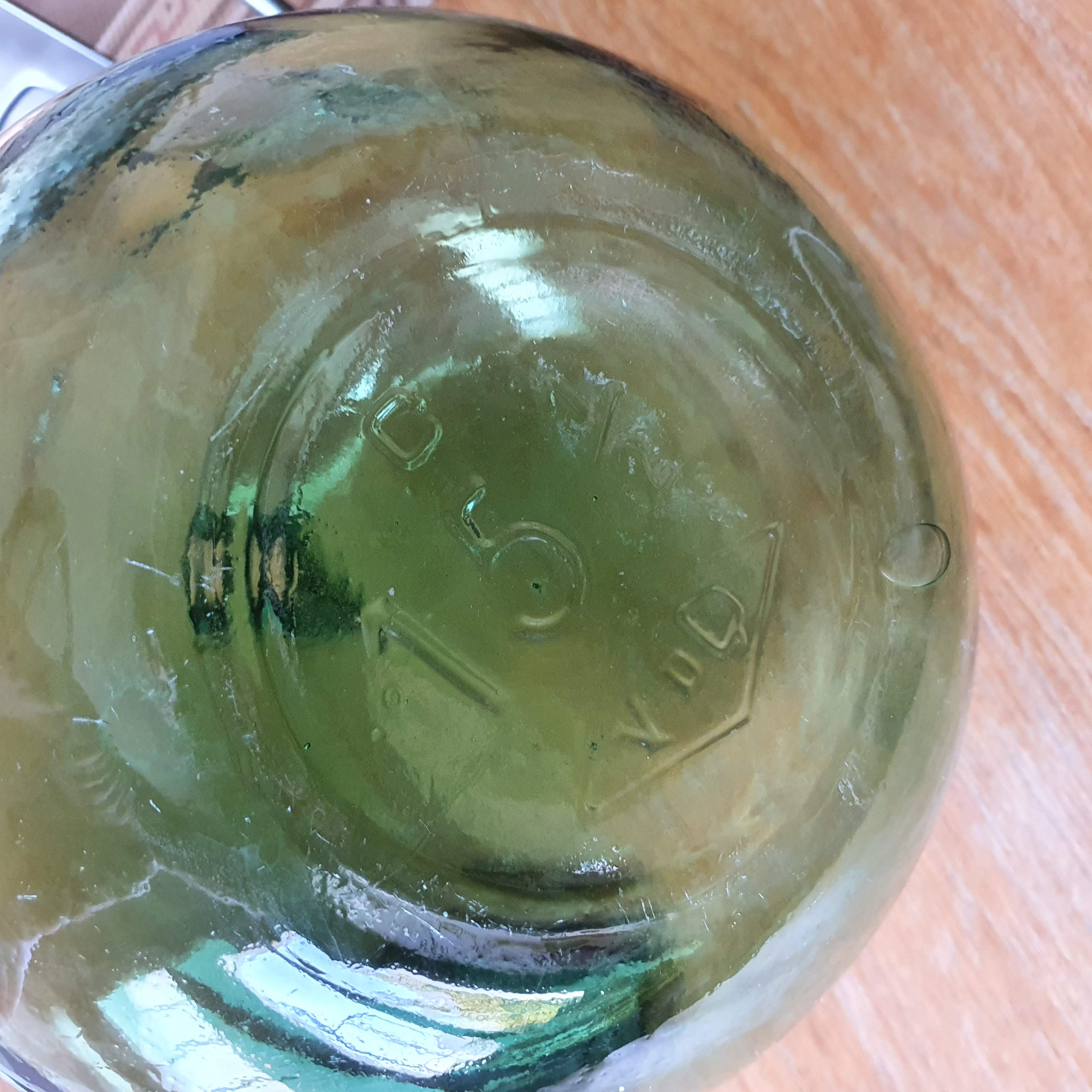 Green demijohn 15L