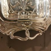 Art Nouveau silver-plated metal centerpiece by Armand Frenais