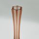 Paire de soliflores vintage en verre rose et vert