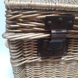 Wicker trunk L75xH53xD48 vintage