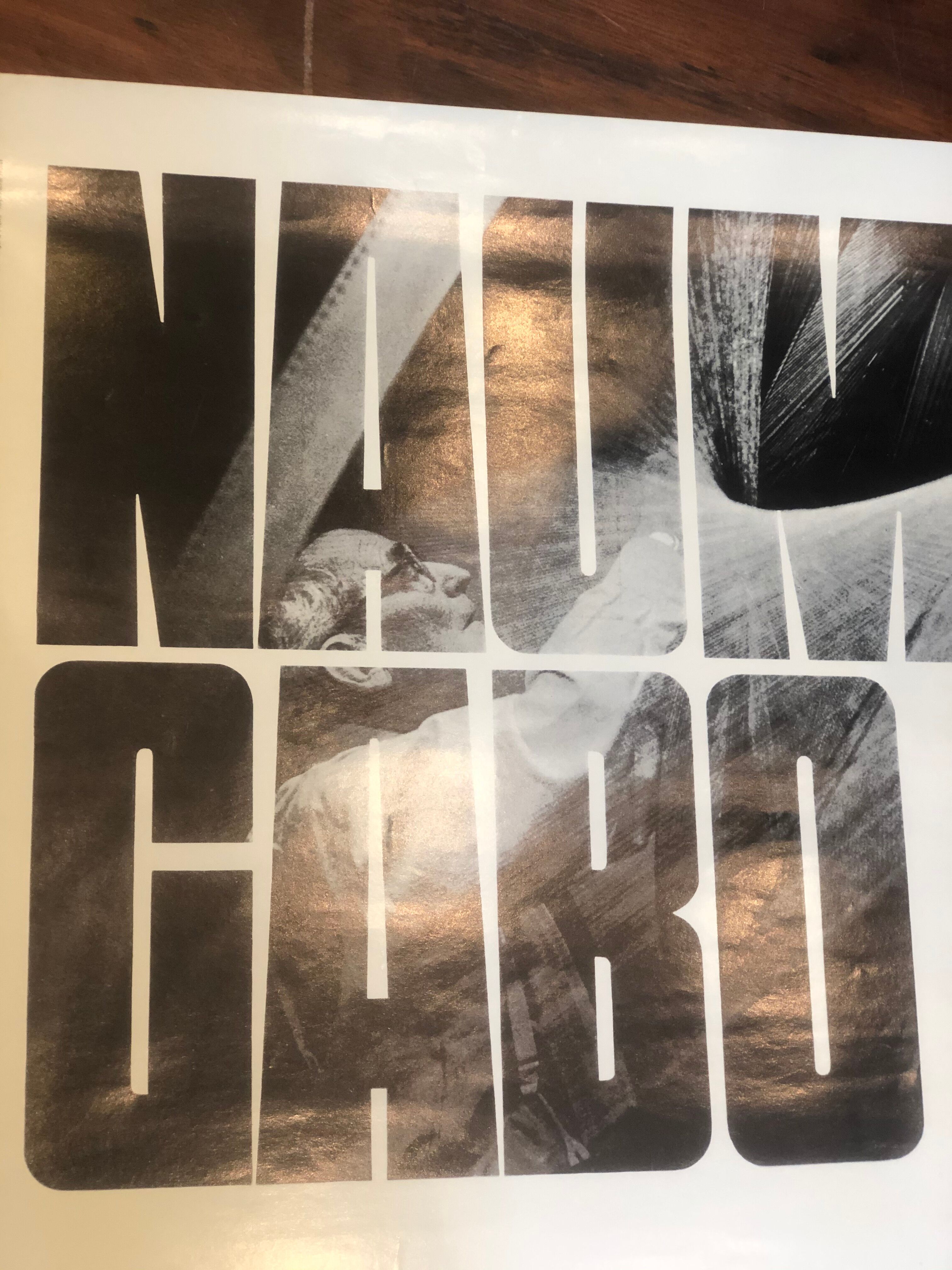 Original POSTER NAUM GABO National Museum of Modern Art in Paris 1971 / 1972 in TBE