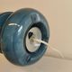 Vintage table lamp from ikea, model lykta, in petrolium blue color, from the late 90s.