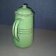 Green enameled coffee pot