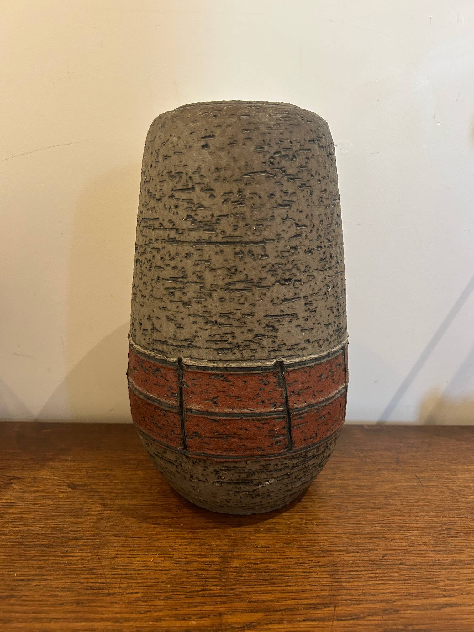 vase Spara ceramic chamotte 1960 1970