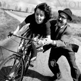 Photograph, “The young girl with a bicycle”, 1959 / Homage to Robert Doisneau