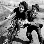 Photograph, “The young girl with a bicycle”, 1959 / Homage to Robert Doisneau