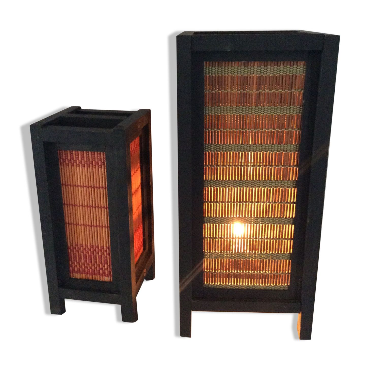 Pair of Japanese lantern lamps from the 70s and 80s