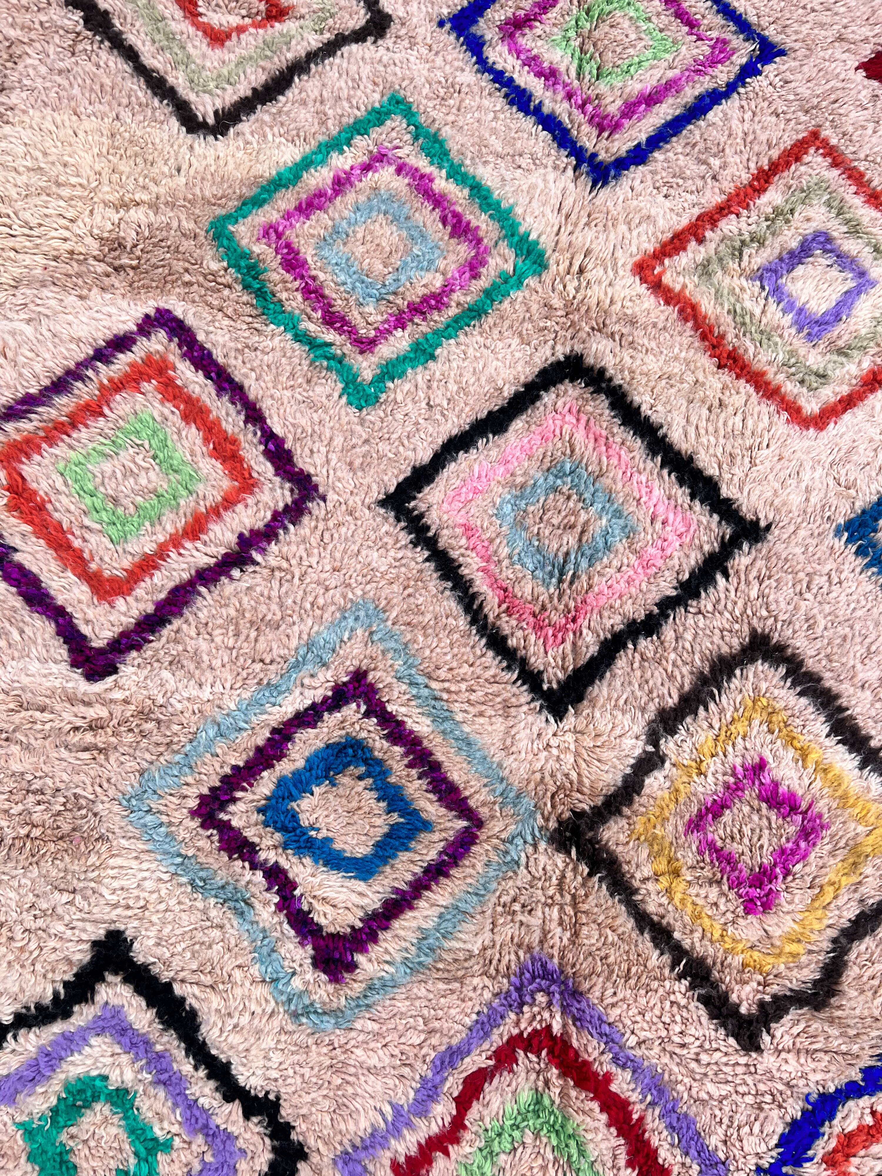 Large Berber carpet m'rirt new togo 200x310 cm