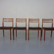 Danish Teak Dining Chairs, 1960s, Set of 4
