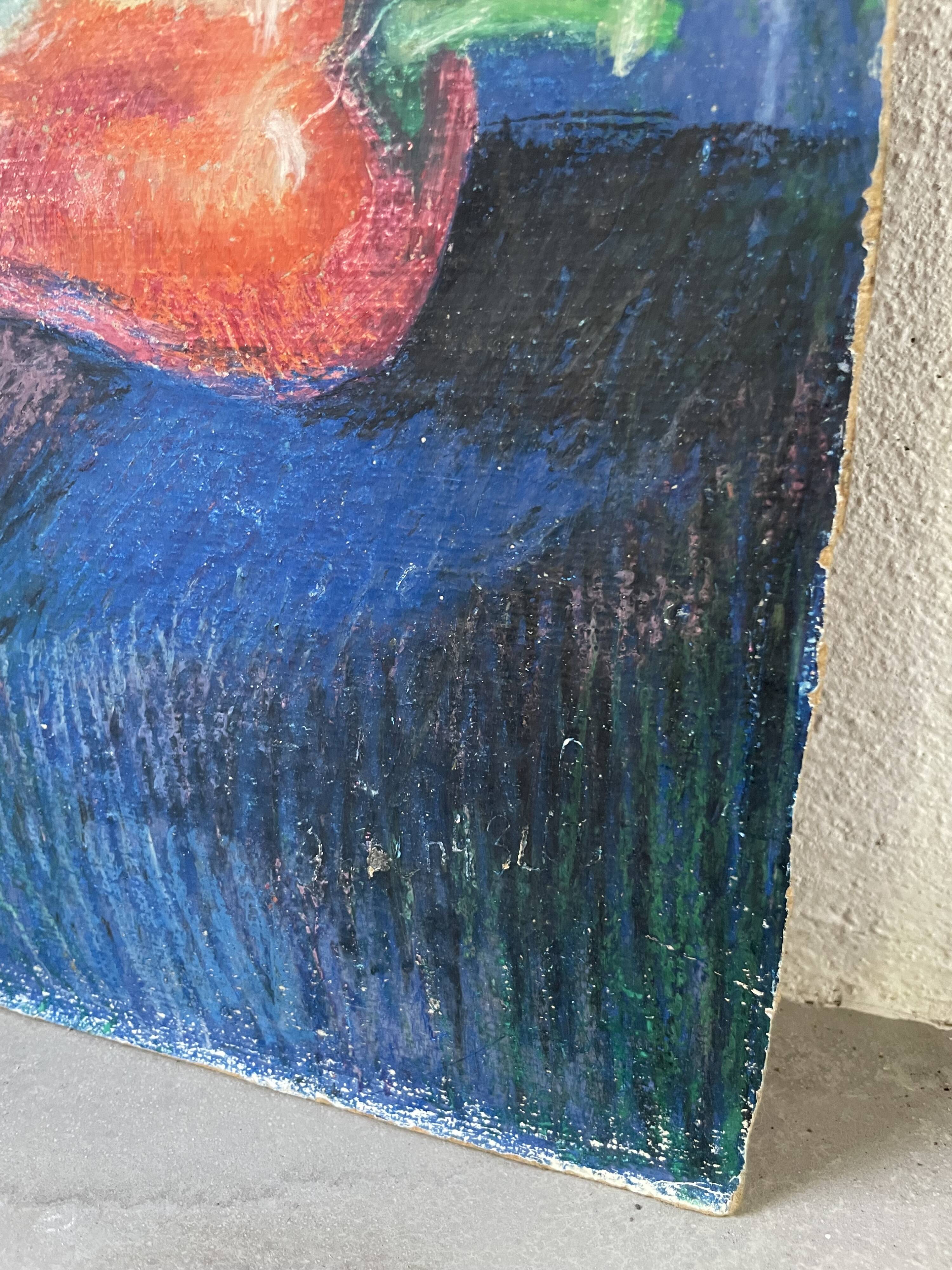 Oil pastel still life 1970