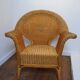 2 rattan armchairs