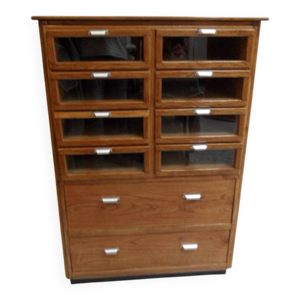 Vitrine vintage avec - tiroirs