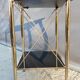 Desserte or et opaline noire vintage 70