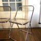 Three folding chairs Plia, Giancarlo Piretti for Castelli
