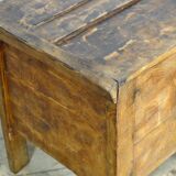 Antique beech shepherd's chest, 1850s