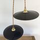 Pair of suspensions in black & white enamelled sheet metal